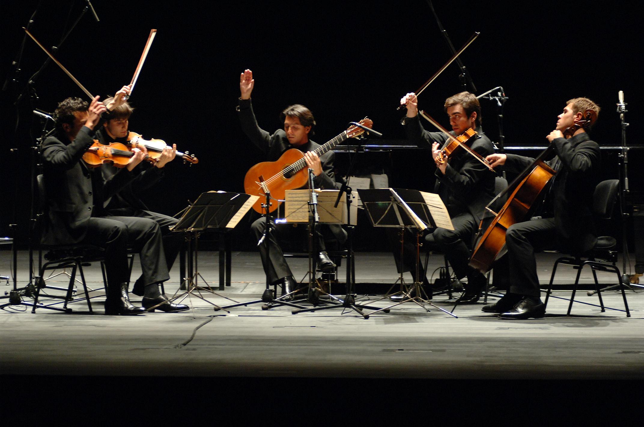 Cristian Marcia e Quartetto Modigliani in concerto (foto di Cyril Bailleul)